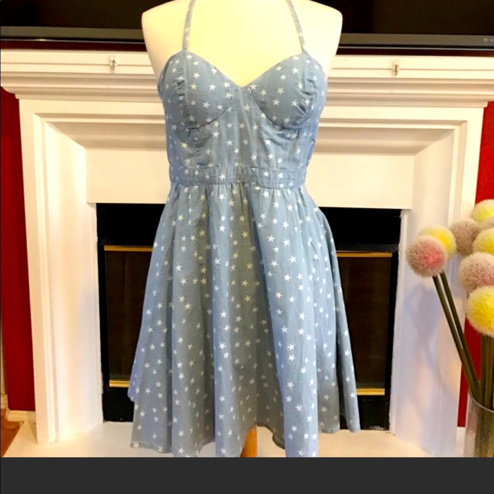 Guess Denim Star Skater Dress